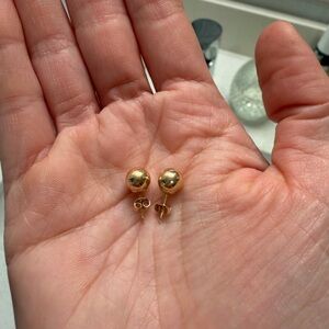 Elegant Gold Stud Earrings